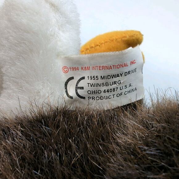 K & M International Bald Eagle Plush Stuffed Animal Toy 1994 - Picture 7 of 9